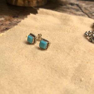 Navajo Turquoise Studs.